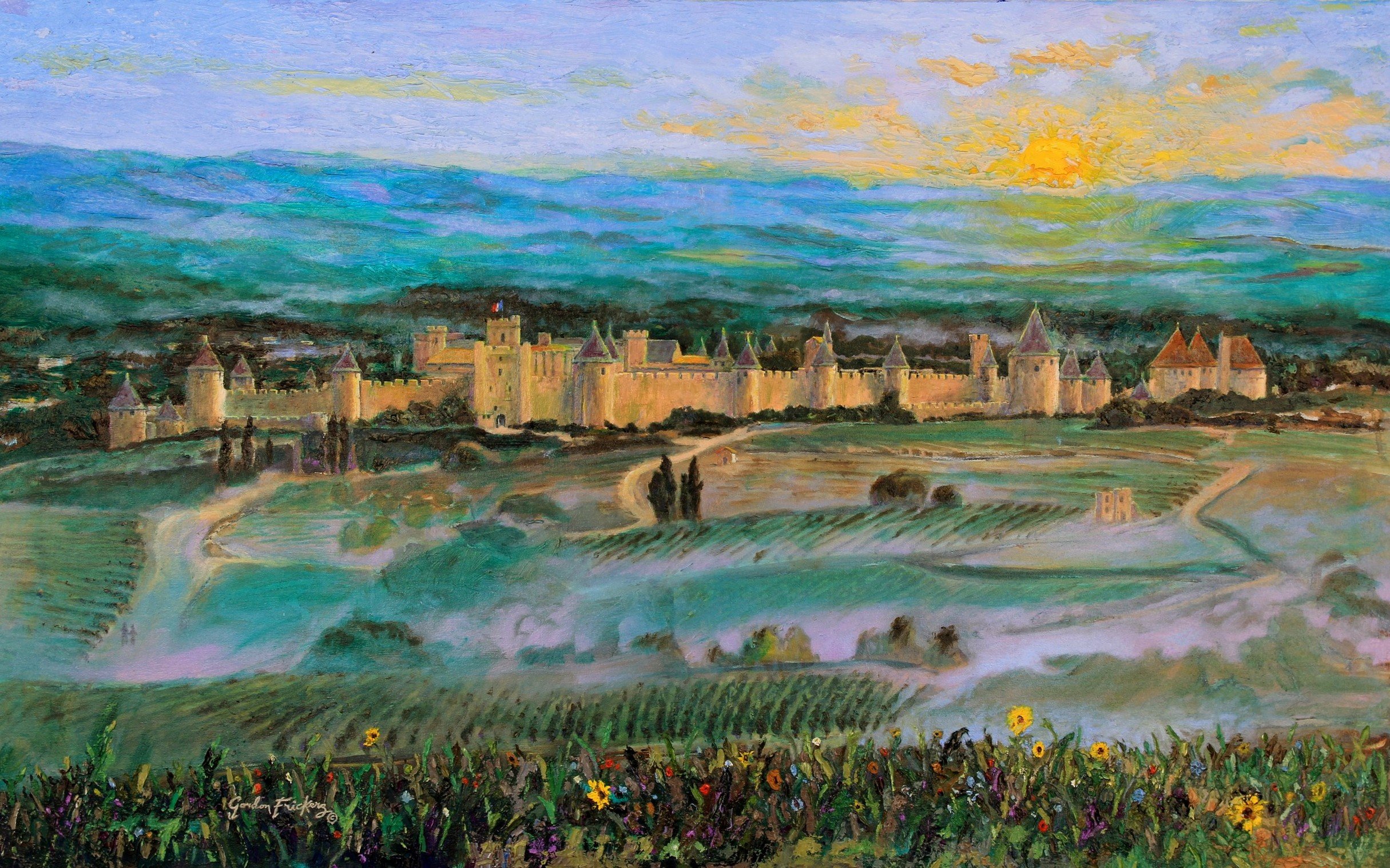 Carcassonne paintings