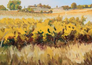 painting in the Gaillac wines region 