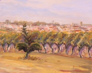 Sauveterre, Dancing Vines, sketch made 'plien aire