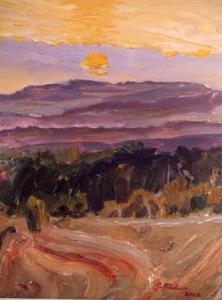 Valley of the Vere, Sunset,  detail, (available)