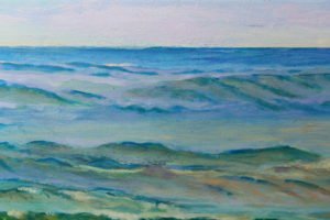 Painting a 'Maid' on a beach, a detail