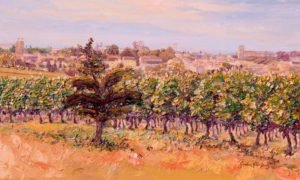 Bordeaux Famous Wine village paintings